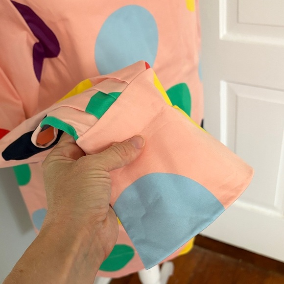 George Keburia Colorful Polka Dot Long Sleeve Dress Size Small - Picture 2 of 8